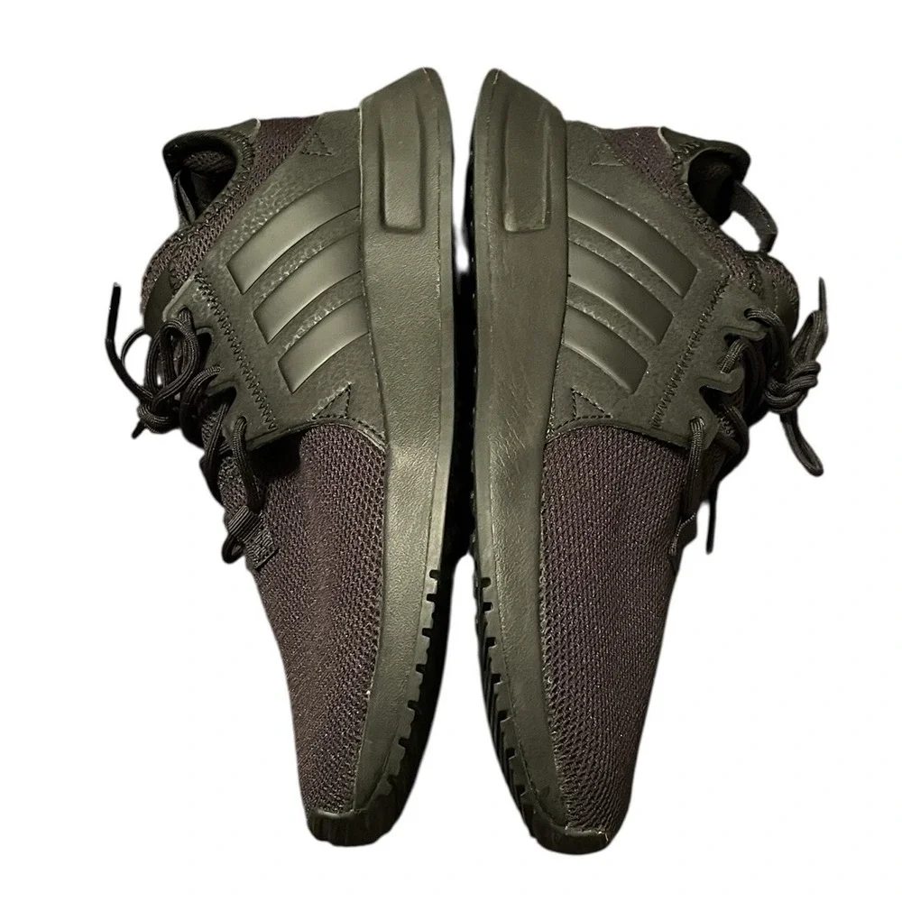 Adidas Boy's Black XPLR Lace Up Slip On Sneakers‎ Size 5